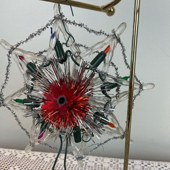 Vintage Christmas tree topper || Non functional || Christmas topper vintage - Picture 5 of 7